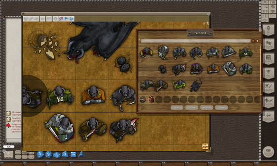 Fantasy Grounds - Black Dragons (Token Pack)