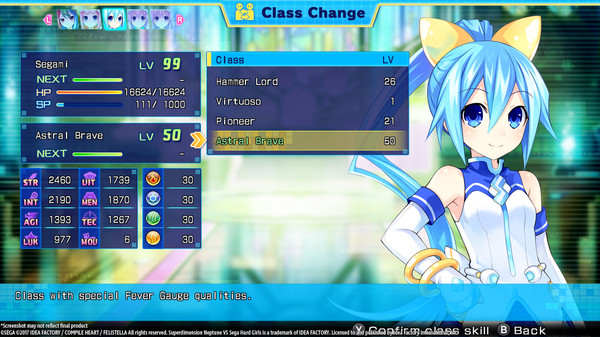 KHAiHOM.com - Superdimension Neptune VS Sega Hard Girls - Segami's Astral Brave