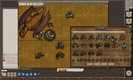Fantasy Grounds - Copper Dragons (Token Pack)