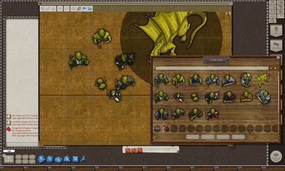Fantasy Grounds - Gold Dragons (Token Pack)