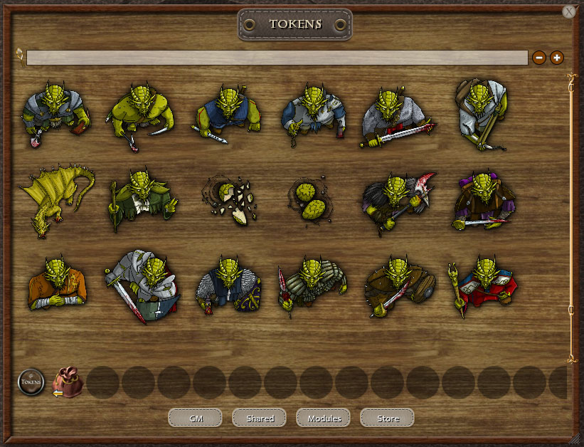 Fantasy Grounds - Gold Dragons (Token Pack) Featured Screenshot #1