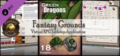 Fantasy Grounds - Green Dragons (Token Pack) Header Image