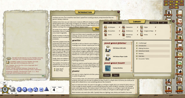 Fantasy Grounds - Fantasy Bestiary Toolkit (Savage Worlds)