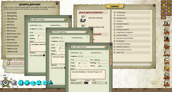 Fantasy Grounds - Pulp Gear Toolkit (Savage Worlds)