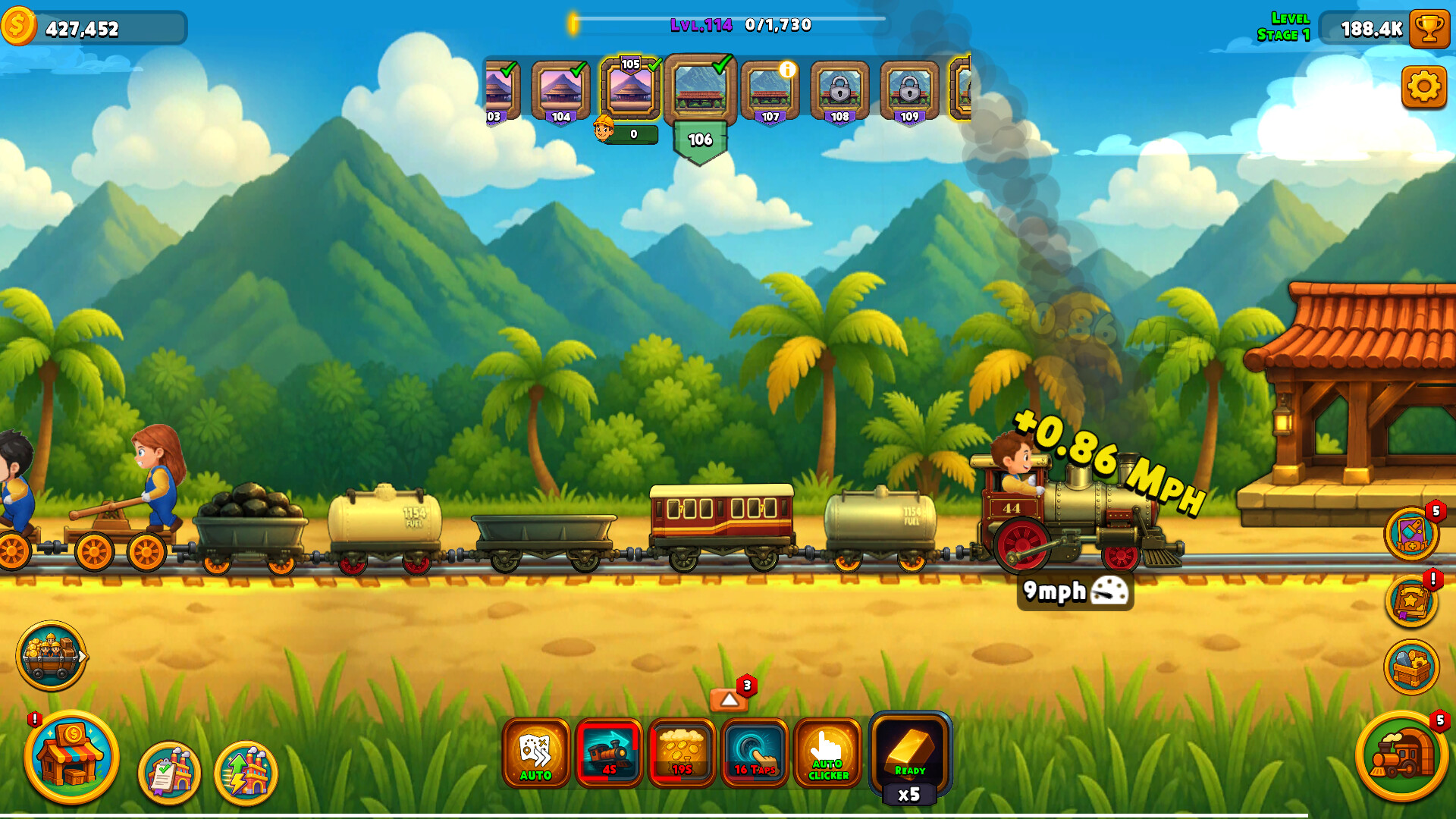 TrainClicker Idle Evolution screenshot 4
