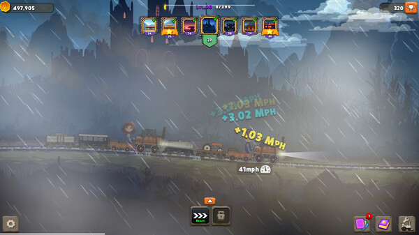 Screenshot z TrainClicker Idle Evolution