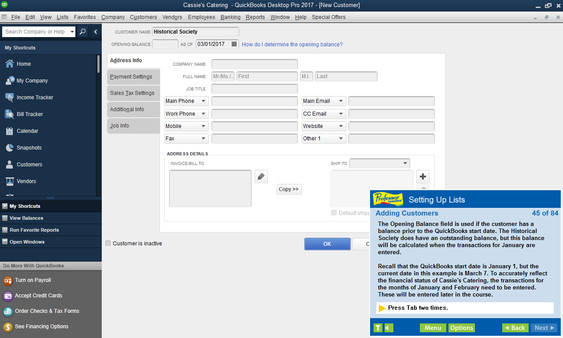 Professor Teaches QuickBooks 2017