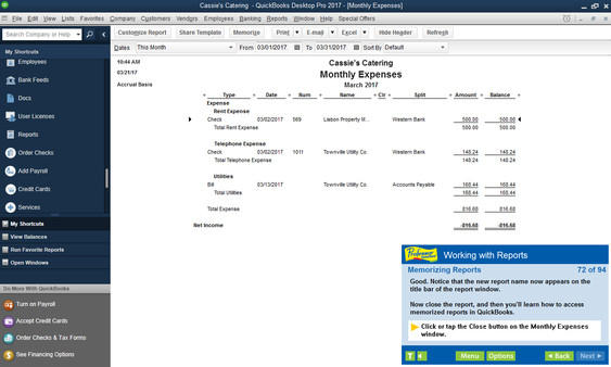 Professor Teaches QuickBooks 2017