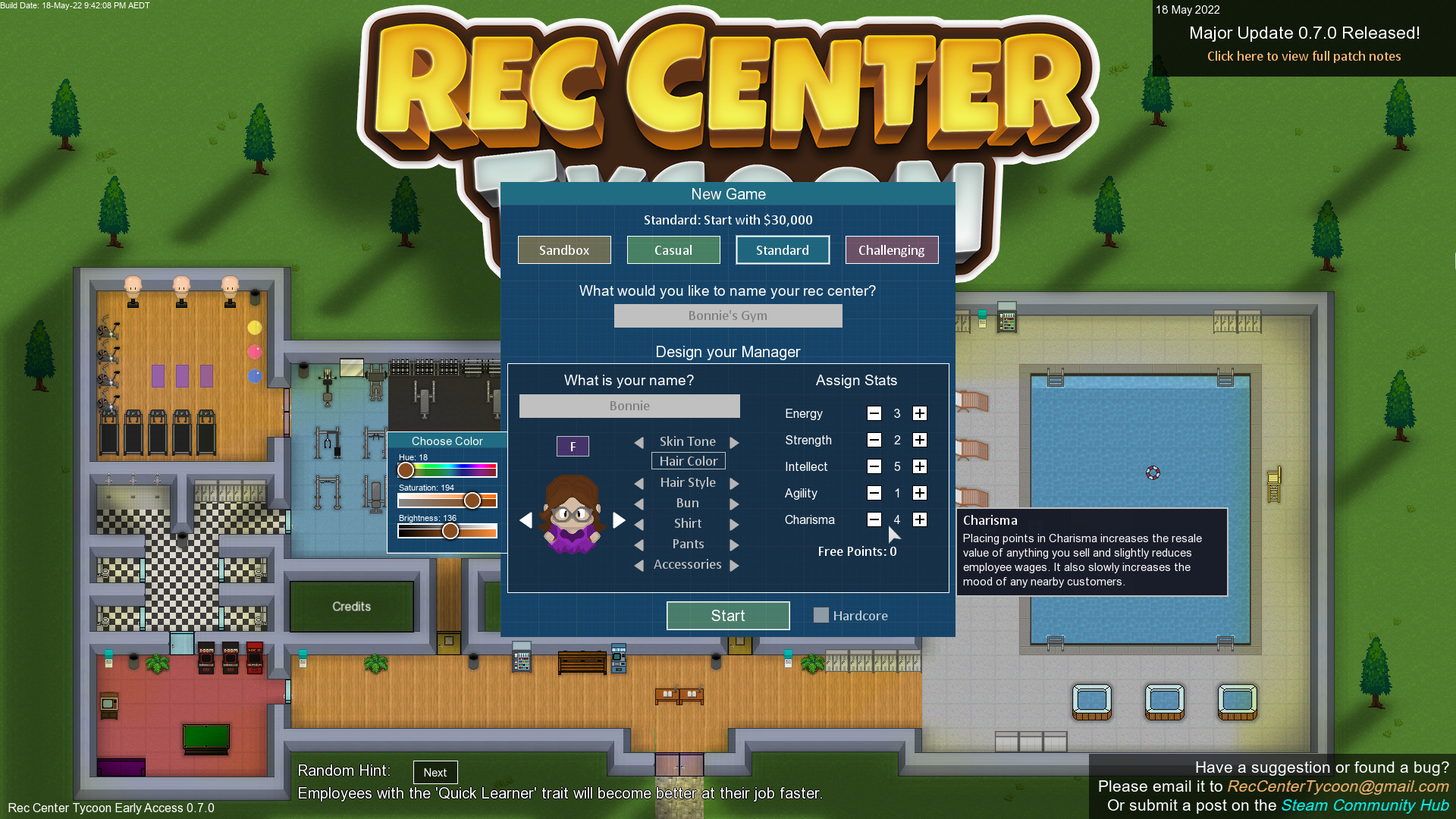 Rec Center Tycoon — Management Simulator