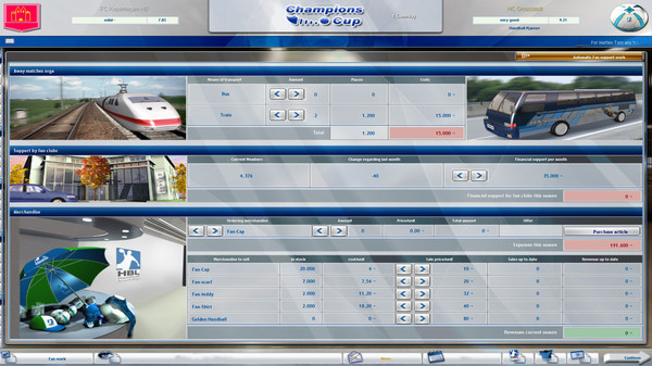 Handball Manager - TEAM Screenshot