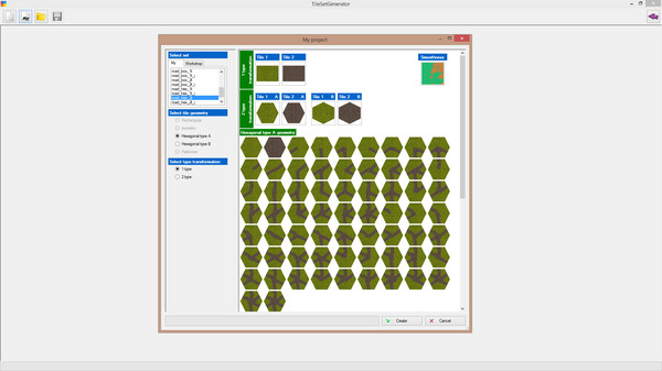 Screenshot z TileSetGenerator Screenshot z TileSetGenerator