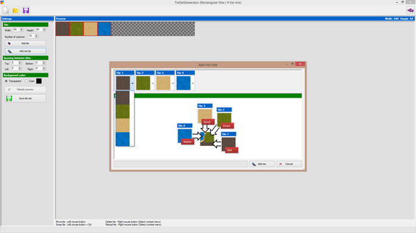 Screenshot z TileSetGenerator Screenshot z TileSetGenerator