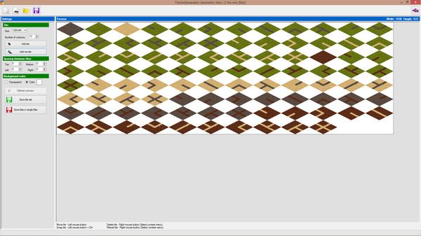 Screenshot z TileSetGenerator Screenshot z TileSetGenerator