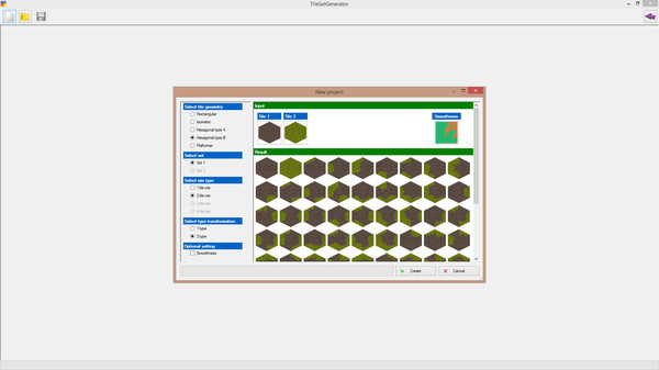 Screenshot z TileSetGenerator Screenshot z TileSetGenerator