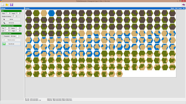 Screenshot z TileSetGenerator Screenshot z TileSetGenerator
