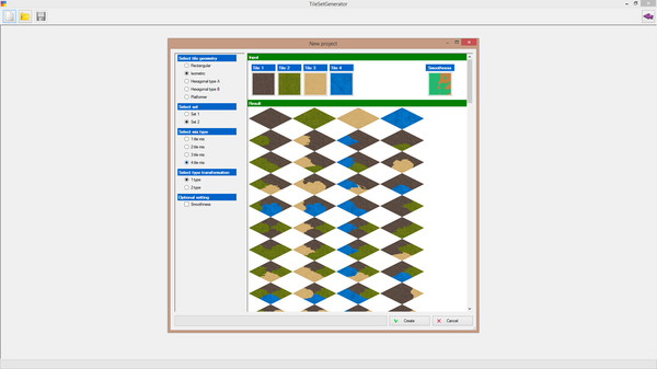 Screenshot z TileSetGenerator Screenshot z TileSetGenerator
