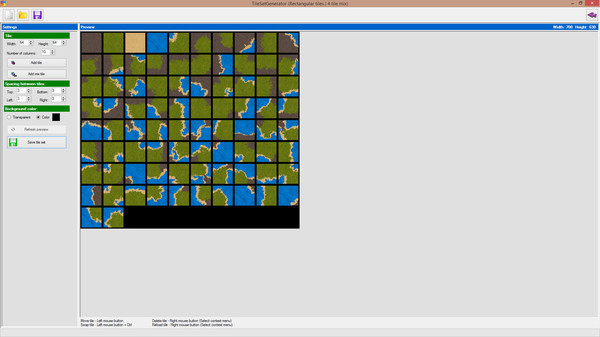 Screenshot z TileSetGenerator Screenshot z TileSetGenerator