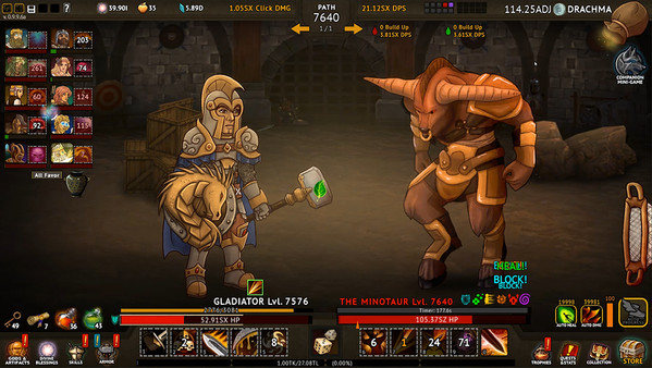 Screenshot z God Awe-full Clicker