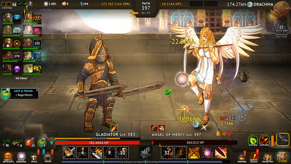 Screenshot z God Awe-full Clicker