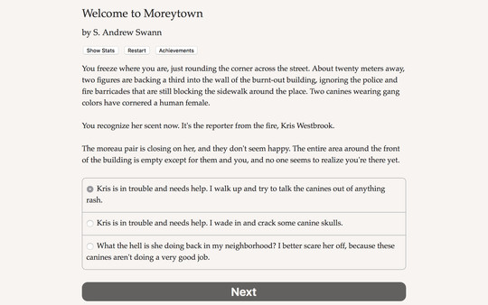 Screenshot z Welcome to Moreytown