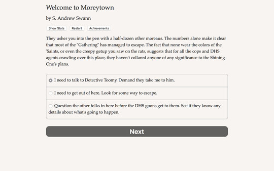 Screenshot z Welcome to Moreytown