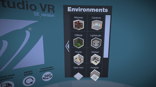 Screenshot z Strata inStudio VR Screenshot z Strata inStudio VR