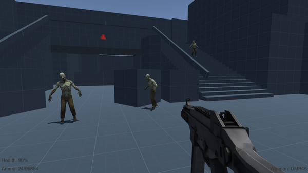 Screenshot z Multiplayer FPS Tutorial Demo