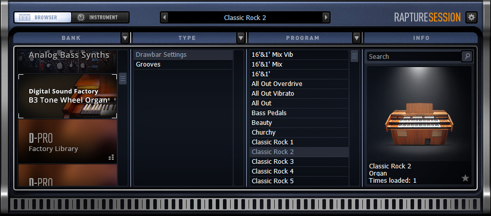 Digital Sound Factory - B3 Tone Wheel Organ Featured Screenshot #1