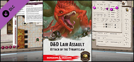 Fantasy Grounds - Dungeons & Dragons - Lair Assault: Attack of the Tyrantclaw (5E) banner image