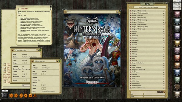 Fantasy Grounds - Winter’s Roar: Vikmordere Bestiary (PFRPG)