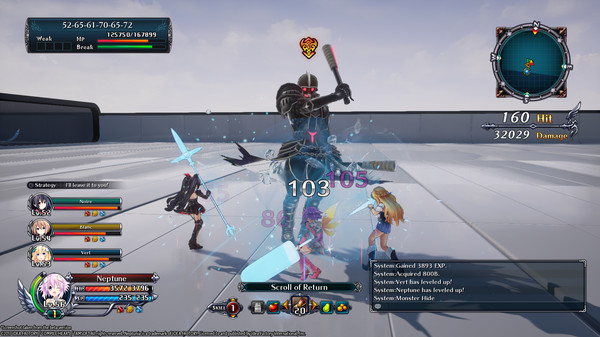 Screenshot z Cyberdimension Neptunia: 4 Goddesses Online