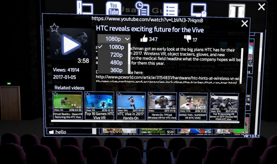 Screenshot z StarPlayerVR