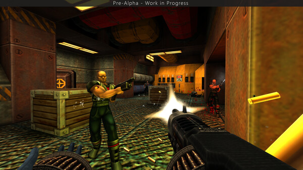 Screenshot of SiN Reloaded gameplay showing in-action mechanics