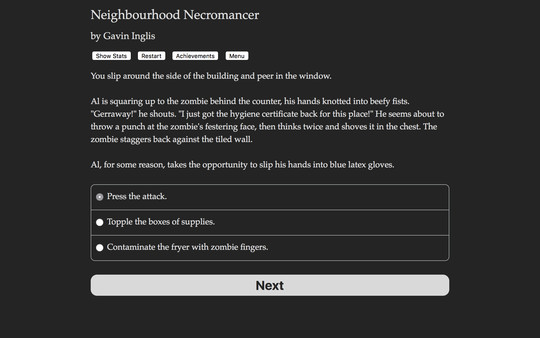 Screenshot z Neighbourhood Necromancer Screenshot z Neighbourhood Necromancer