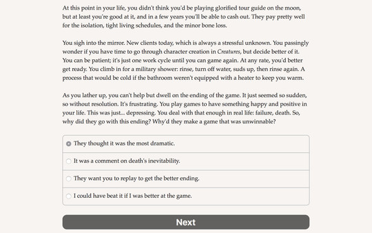 Screenshot z Creatures Such as We