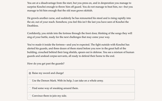 Screenshot z Demon Mark: A Russian Saga