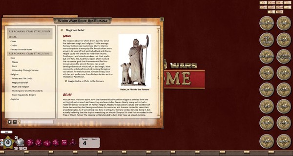 Fantasy Grounds - Weird Wars Rome: Res Romana (Savage Worlds)
