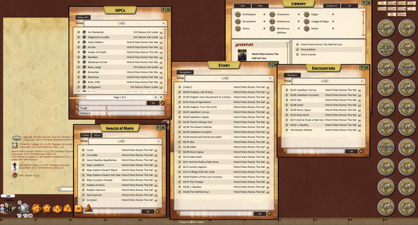 Fantasy Grounds - Weird Wars Rome: Half-Set Sun (Savage Worlds)