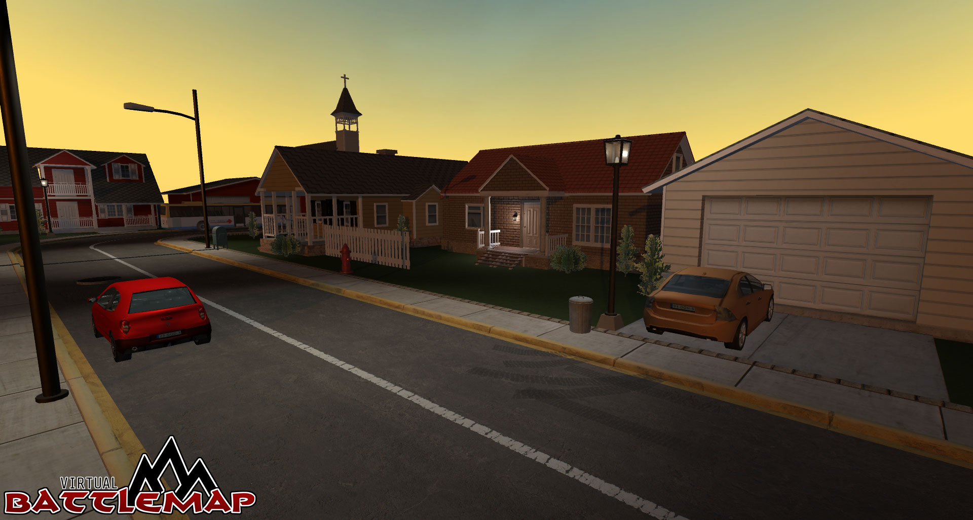 Virtual Battlemap DLC - Modern Town Featured Screenshot #1