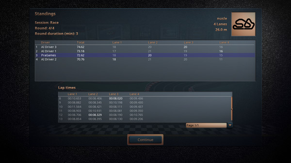 Screenshot z Virtual SlotCars