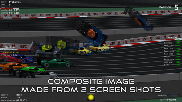 Screenshot z Virtual SlotCars