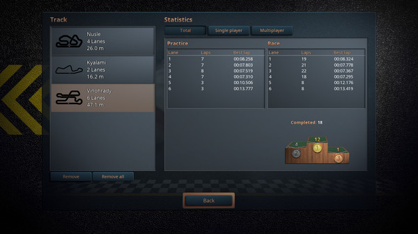 Screenshot z Virtual SlotCars