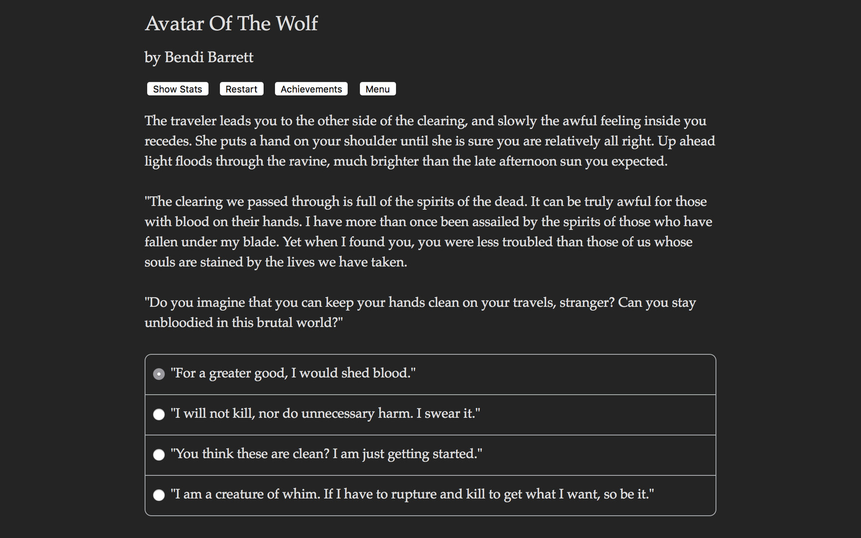 Avatar of the Wolf screenshot #2