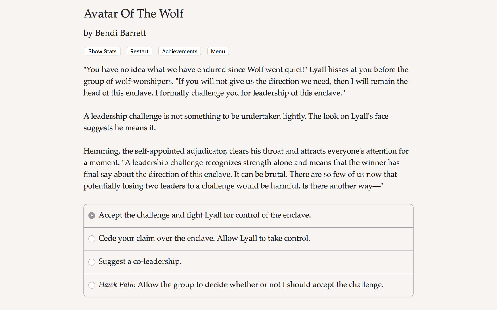 Avatar of the Wolf screenshot #3