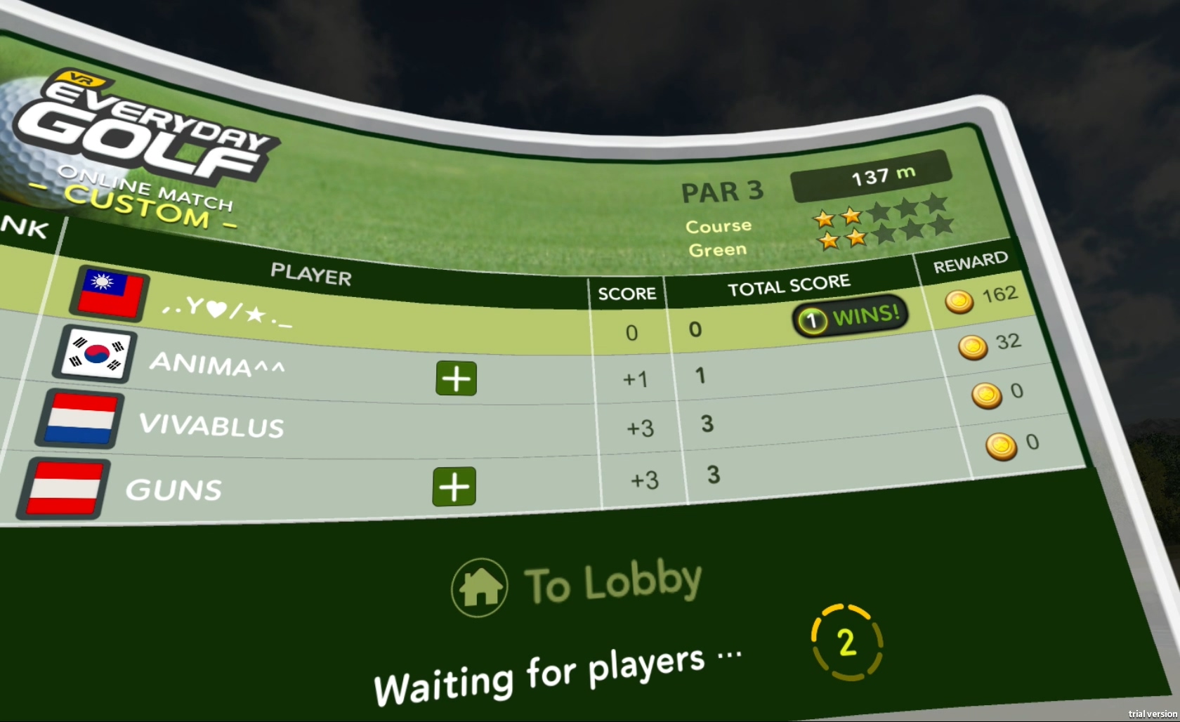 #5. Everyday Golf VR (Steam) De: WISECAT