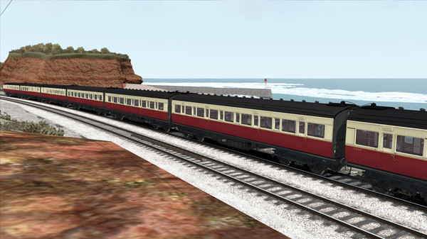 KHAiHOM.com - TS Marketplace: Maunsell 59ft Low Window Corridor Coach Pack Crimson Cream