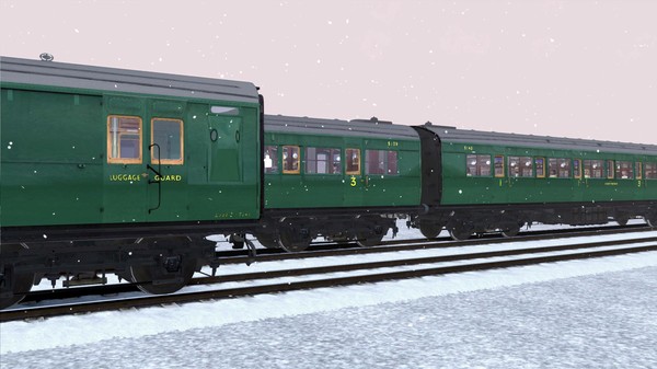TS Marketplace: Maunsell 59ft Low Window Corridor Coach Pack Southern Malachite Green