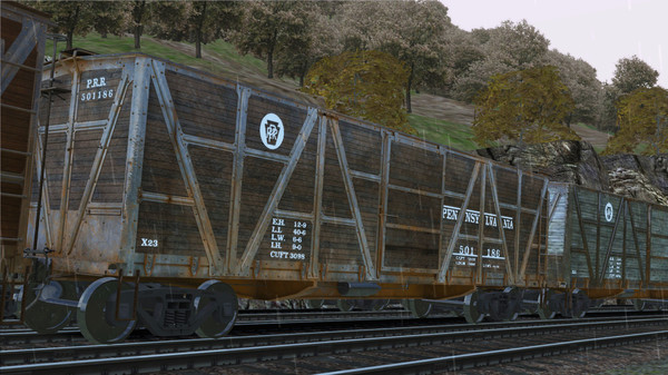 KHAiHOM.com - TS Marketplace: PRR X23 Boxcar Wagon Pack Add-On