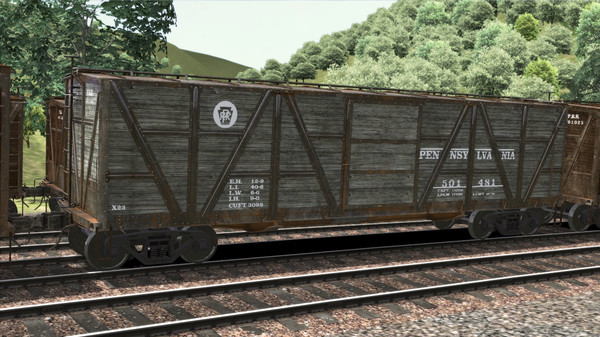 KHAiHOM.com - TS Marketplace: PRR X23 Boxcar Wagon Pack Add-On