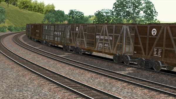 KHAiHOM.com - TS Marketplace: PRR X23 Boxcar Wagon Pack Add-On